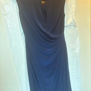 Lauren faux wrap sleeveless dress